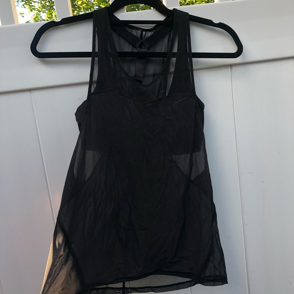 Lululemon Sheer Tank with Sports Bra